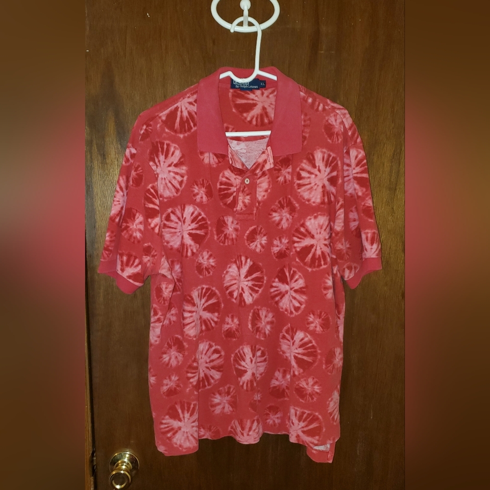 Polo Ralph Lauren Tie Dye Polo Shirt Sz Xl